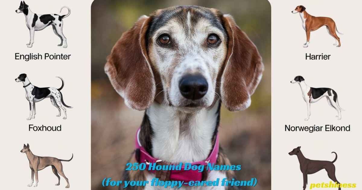 250 Hound Dog Names (for your floppy-eared friend)