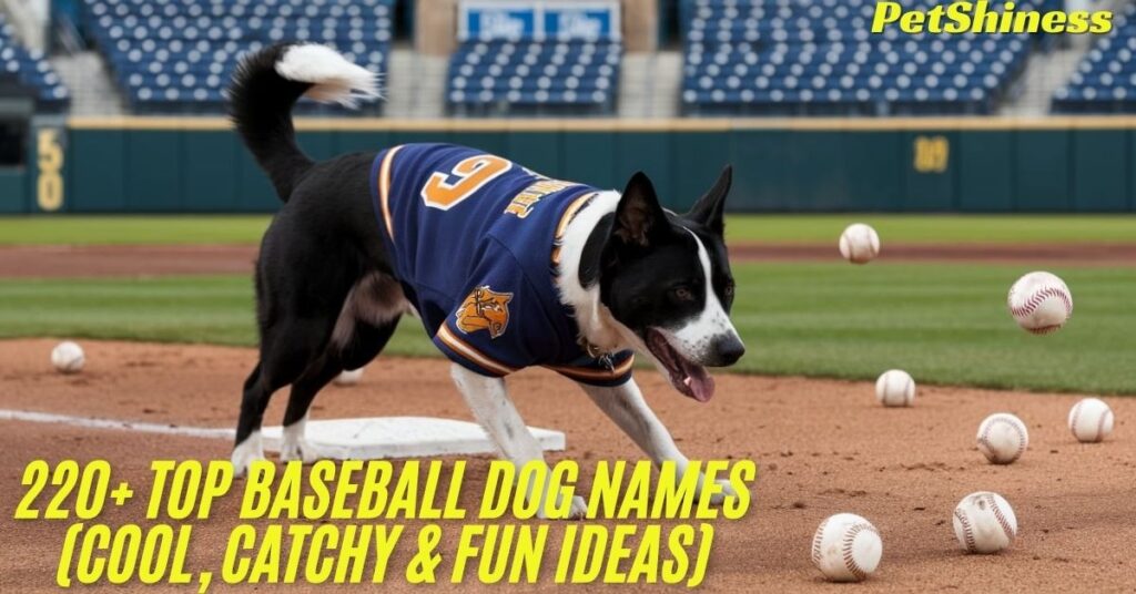 Unique Baseball Dog Names