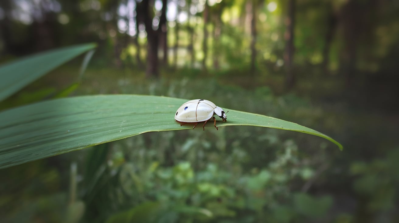 white ladybug meaning