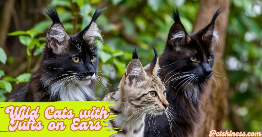 Wild Cats with Tufts on Ears 